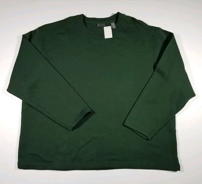 NOVO Moletom St John's Bay Masculino XL Verde Suéter X-grande Manga Longa Fino  - Imagem 1 de 3