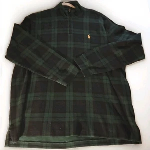 Mens Polo Ralph Lauren Plaid Flannel Pullover Jacket SZ XL - Picture 1 of 5