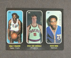 1971-72 Topps Trios Sticker FRAZIER VAN ARSDALE BING Card No. 25-26-27 - Bild 1 von 2