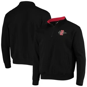 Herren Colosseum schwarz San Diego State Azteken Tortugas Logo Viertel-Reißverschluss Jacke - Bild 1 von 3