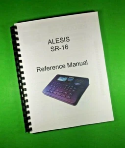 Manual del propietario para caja de ritmos ALESIS SR-16 71 páginas ¡con cubiertas transparentes! - Imagen 1 de 1