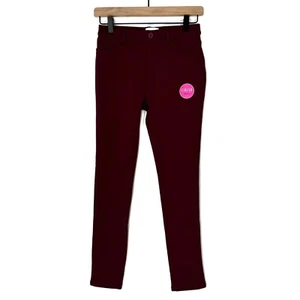 The Children’s Place Big Girl’s Size 12 Rubine Red Ponte Knit Pull On Jeggings - Picture 1 of 7