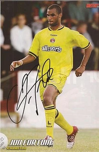 CHARLTON: JON FORTUNE SIGNED A4 (12x8) MAGAZINE PICTURE+COA - Picture 1 of 1