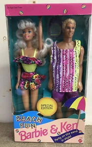 NEW BEACH FUN BARBIE & KEN - SPECIAL EDITION - 1993 - MNRFB - Picture 1 of 2