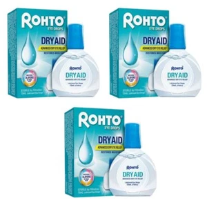 3 x ROHTO DRY AID ALIVIO AVANZADO OJO SECO GOTAS HIDRATANTES PARA LOS OJOS 13 ML ENVÍO GRATUITO - Imagen 1 de 4