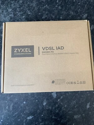 Zyxel DX3301-T0 Wi-Fi 6 AX1800 VDSL2 Wireless Router FTTP, FTTC, SOGEA, ADSL New - Image 1 of 2