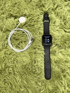 Apple Watch Series 3 (GPS) 42mm Space Gray Aluminium Case with Black Sports Band - Picture 1 of 8