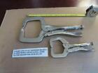 IRWIN AND WILLIAMS WELDING  C CLAMP VISE GRIPS 11" AND 6" VERY NICE