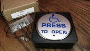 Dorma Pushbutton - Disabled Push to Open Door Wall Switch Part # WS1RND4 MISC8 - Picture 1 of 1