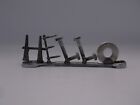 Hello, miniature gift ideas, recycled, up cycled, welded metal letters