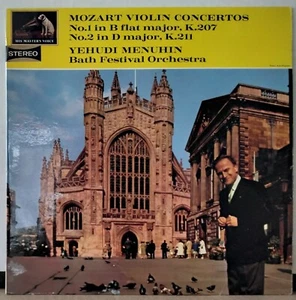 HMV ASD 591 (OASD 591) AUS ED 1 MOZART MENUHIN VIOLIN CONCERTOS CONCERTOS 1964 - Picture 1 of 3