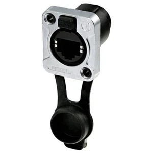 Rean RRE8F-Z-001-1 Presa RJ45 IP65 Nero Cromato Alloggiamento a D - Foto 1 di 1