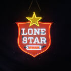 Lone Star Beer Neon Light Sign Custom Man Cave Bar Party Artwork Visual Wall 19"