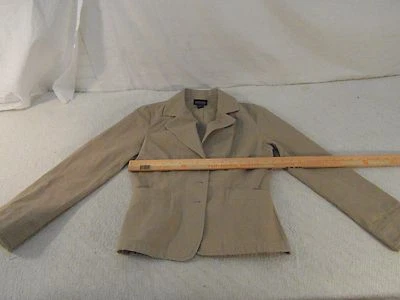 Blazer de trabajo para mujer adulta Ann Taylor Factory Store 100 % algodón tostado caqui 6 33992 Foto 1 de 4