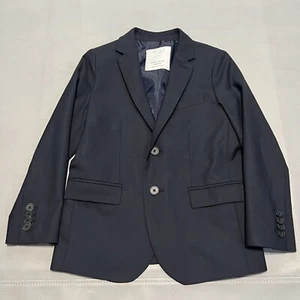 ZARA Youth Kid Boy Navy Blue Extrafine Blazer Suit Blazer Age 7/122CM-9408 - Picture 1 of 12