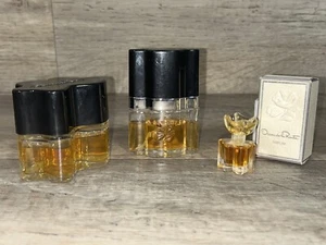 Vintage Lot of 3 Oscar De La Renta Perfume Parfum W/box Natural Spray Perfume - Picture 1 of 10