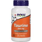 Taurine 500mg, 100 Capsules - Now Foods