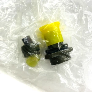 Amphenol MS3114E8-2P Circular Mil Spec Connector with Yellow Caplug - Picture 1 of 8
