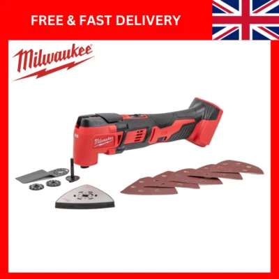 NEW Milwaukee M18 BMT-0 18V M18 Compact Multi Tool Body Only Inc 10x Accessories - Image 1 of 4