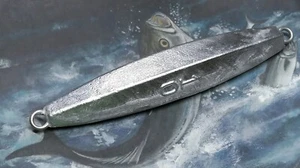 10 oz señuelo de pesca de bacalao de diamante liso plantilla de agua salada jigging vertical sin gancho - Imagen 1 de 1