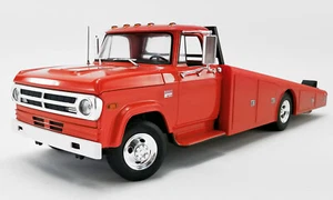 1/18 Dodge D-300 Trasportatore auto rampa camion 1970 arancione scuro di ACME A1801900 - Foto 1 di 5