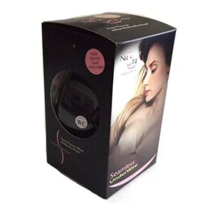 Sujetador adhesivo sin costuras Nubra negro talla C estilo SE668 - Imagen 1 de 2