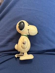 Snoopy Vintage Wind-Up Toy 1958 Peanuts Plastic United Feature Syndicate Working - Picture 1 of 5