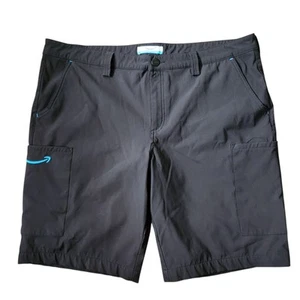 Amazon Men's Uniform Shorts Size XL 36 38 Black Pants - Picture 1 of 10