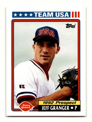 Jeff Granger 1992 Topps Dairy Queen #18 Team USA Mint - Image 1 of 2
