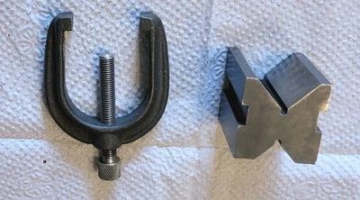 VINTAGE USA GENERAL NO. 116 V BLOCK WITH CLAMP MACHINIST TOOL - Image 1 of 3