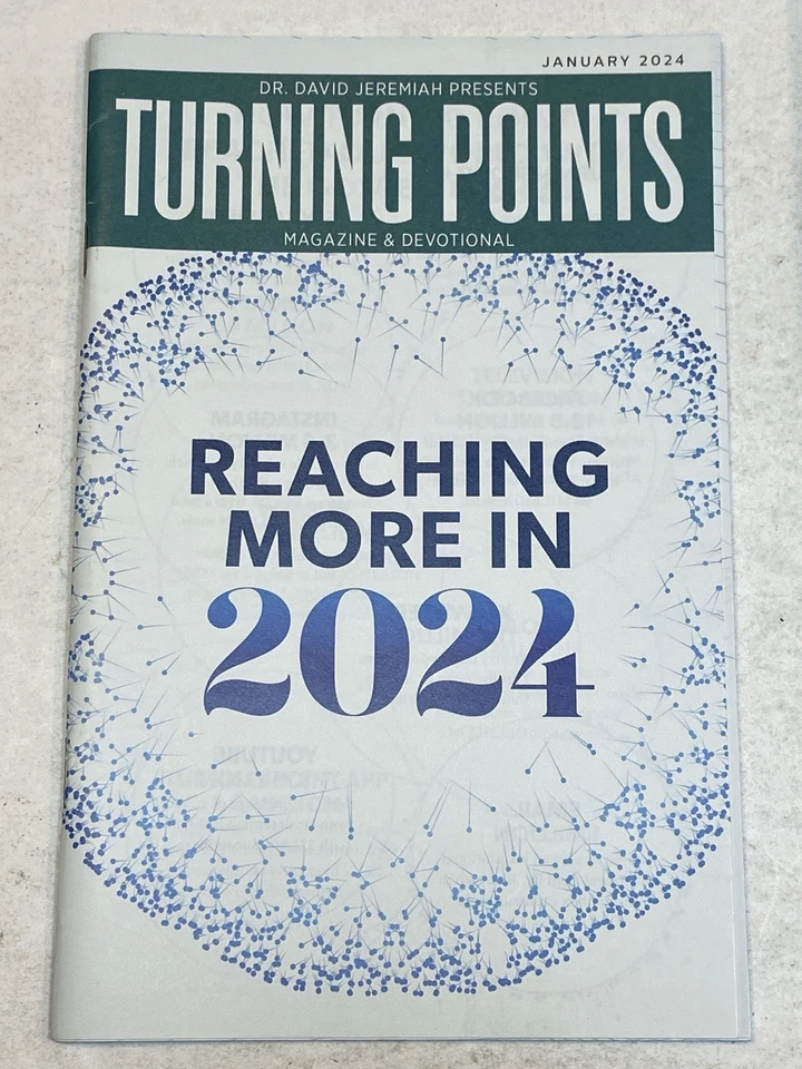 Turning Points Magazine Dr. David Jeremiah Presents Daily Devotionals Jan 2024 Foto 1 de 1