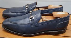 Mocasines Allen Edmonds "RANDOLPH" de cuero para hombre BIT Penny 13 D azul marino (580N) - Imagen 1 de 15