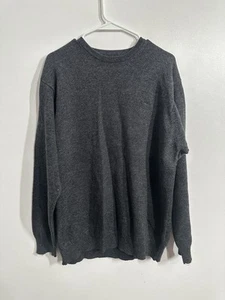 Jersey Wolsey Hombre 100% Lana Cuello Redondo Gris Pecho Talla Grande Reino Unido - Imagen 1 de 13