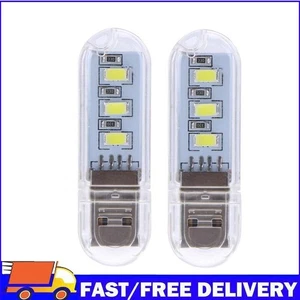 2pcs U Disk Shape LED USB Night Light Portable Mini Computer Lamp - Afbeelding 1 van 12