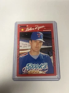 1989 Donruss Baseball NOLAN RYAN 5,000 K's ERROR Back #665/#659 - Picture 1 of 6