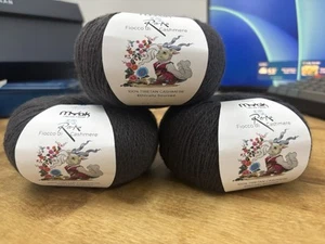 MYak Tibetan Fibers 100% Tibetan Cashmere 3 Skeins Grey Lace - Picture 1 of 3