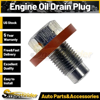 Plugue de drenagem de óleo do motor Dorman para Jeep Cherokee 1991-1997 1998 1999 2000 2001 - Imagem 1 de 3