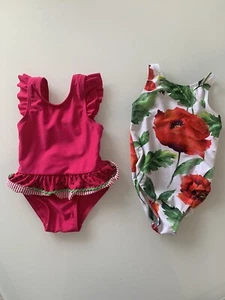 2 X Baby Girl Swimsuit 3-6 months - Toddlers - Mothercare & Next - Picture 1 of 7