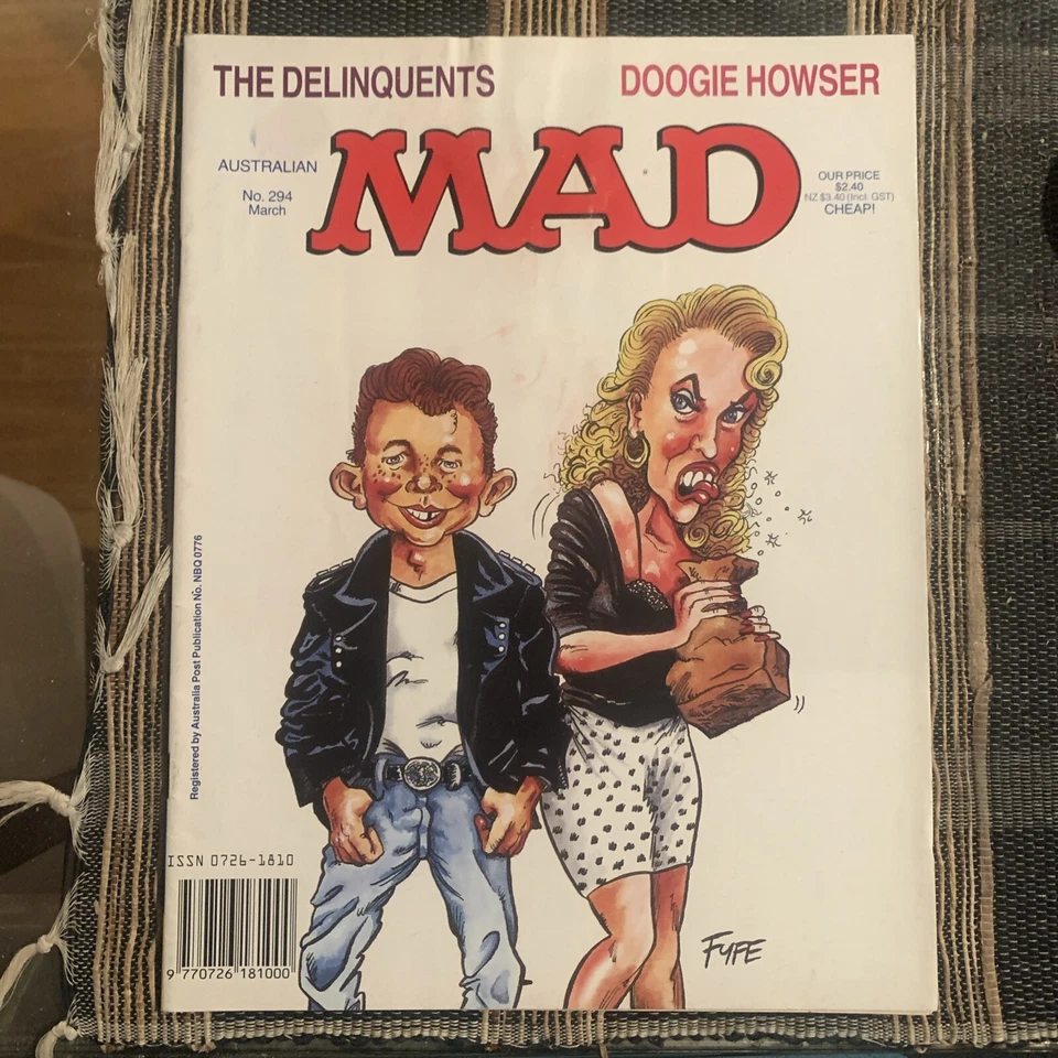 Australian MAD Magazine #294 Vintage March 1990 Delinquents Kylie Minogue (#164) - Image 1 of 1