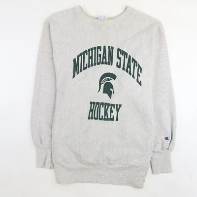 Sudadera De Colección Michigan State Spartans Campeón de Hockey Tejido Inverso XL 90s Foto 1 de 4