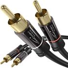 KabelDirekt RCA Stereo Cable/Cord (3 ft/feet Short, Dual 2 x RCA Male to 2 x RCA