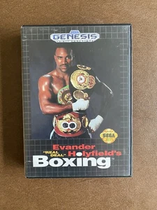 Evander Holyfield's "Real Deal" Boxing Sega Genesis 1992 w/ Game, Case & Manual - Picture 1 of 10