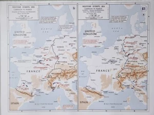 MODERN WEST POINT MAP NAPOLEONIC WARS CAMPAIGN IN FRANCE BATTLE OF LEIPZIG - Picture 1 of 2