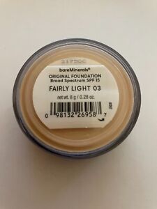 Bareminerals Original Foundation SPF 15 Fairly Light 03 0.28 oz 8 g. New