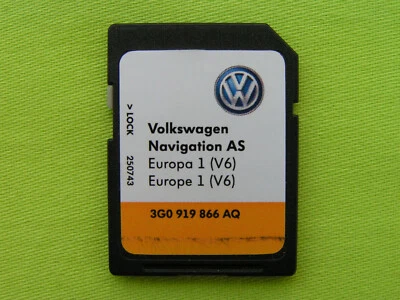 SD CARD NAVIGATION AS EUROPA 2021 VW DISCOVER MEDIA 2 TIGUAN GOLF PASSAT POLO - Bild 1 von 2