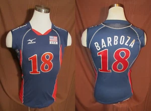 USA Volleyball Cynthia Barboza #18 Womens Jersey, Blue, Size L, New - Picture 1 of 8
