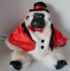 Kids Of America Animated White Gorilla Plush Toy 10" EUC 1990s "Super Rare" - Picture 1 of 13