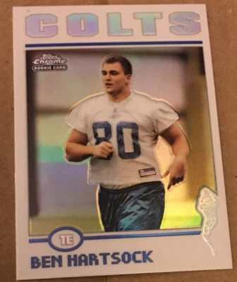 2004 Topps Chrome Refractors Indianapolis Colts Football Card #234 Ben Hartsock - Image 1 of 2