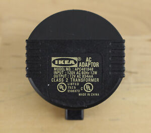 Ikea APC481848 Power Supply Adaptor for Light Lamp 12v AC 834mA Genuine Part