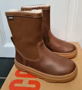 Botines CAMPER Kiddo Tan Nubuck, Reino Unido 7,5 EU 25. RP 85€. NUEVO - Imagen 1 de 18